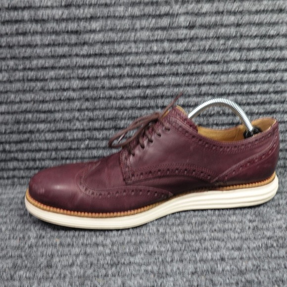 Cole Haan Shoes Mens 11 M Burgandy Grand OS Wingtip Brogue Leather Dress Shoes main image 11